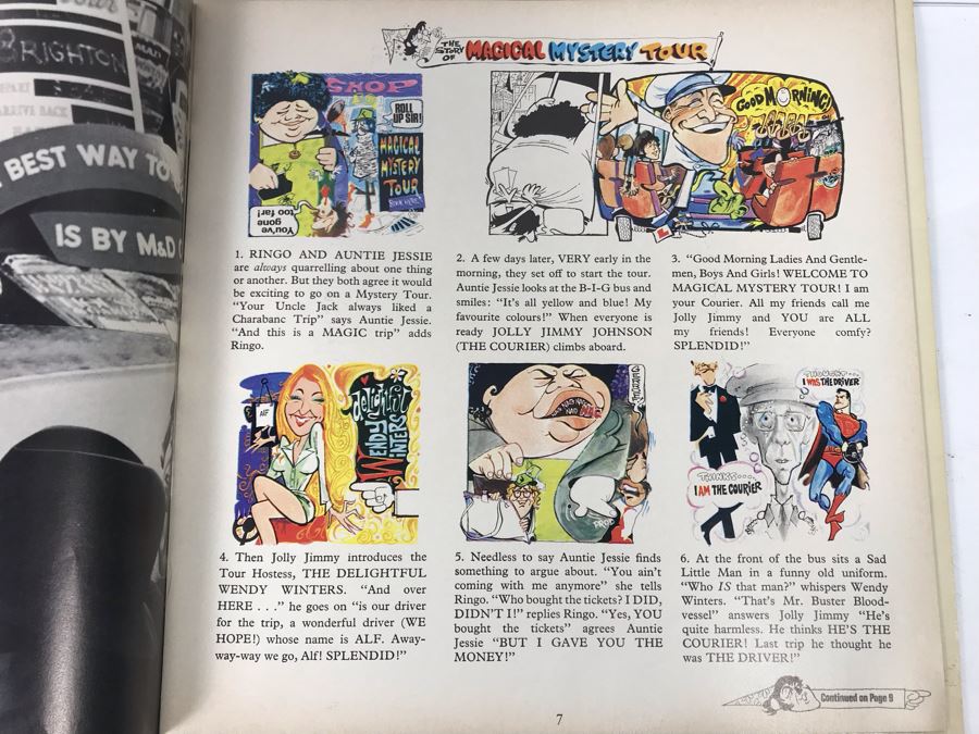 The Beatles Magical Mystery Tour Gatefold With Cherry 24-Page Color Picture Book SMAL-2835 [Photo 11]