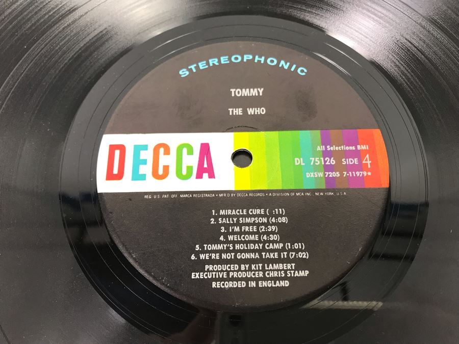 The Who TOMMY Vinyl Record With Insert [Photo 20]