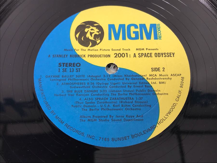 Stanley Kubrick 2001 A Space Odyssey Vinyl Record [Photo 9]