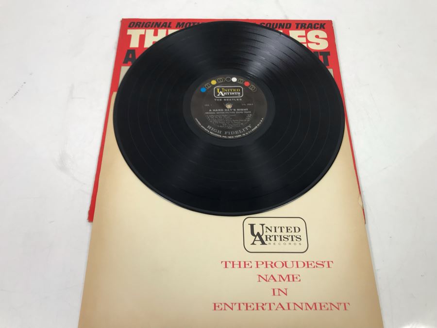 The Beatles A Hard Day's Night Vinyl Record [Photo 3]