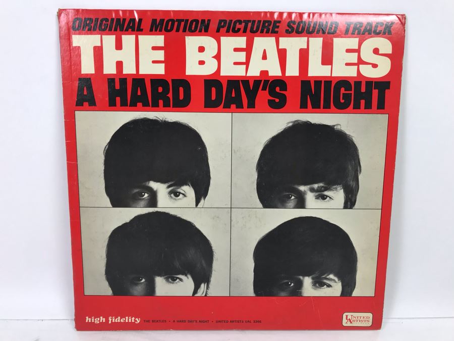 The Beatles A Hard Day's Night Vinyl Record [Photo 1]