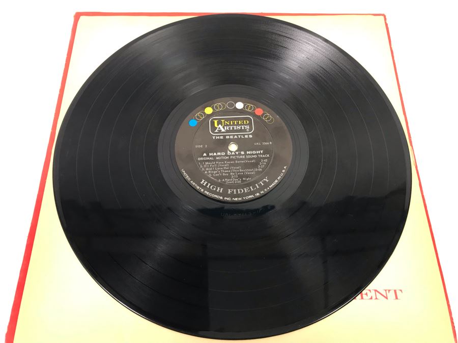 The Beatles A Hard Day's Night Vinyl Record [Photo 6]