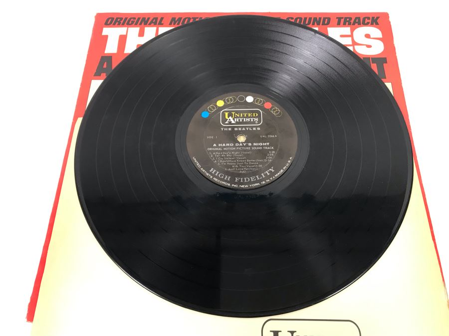 The Beatles A Hard Day's Night Vinyl Record [Photo 4]