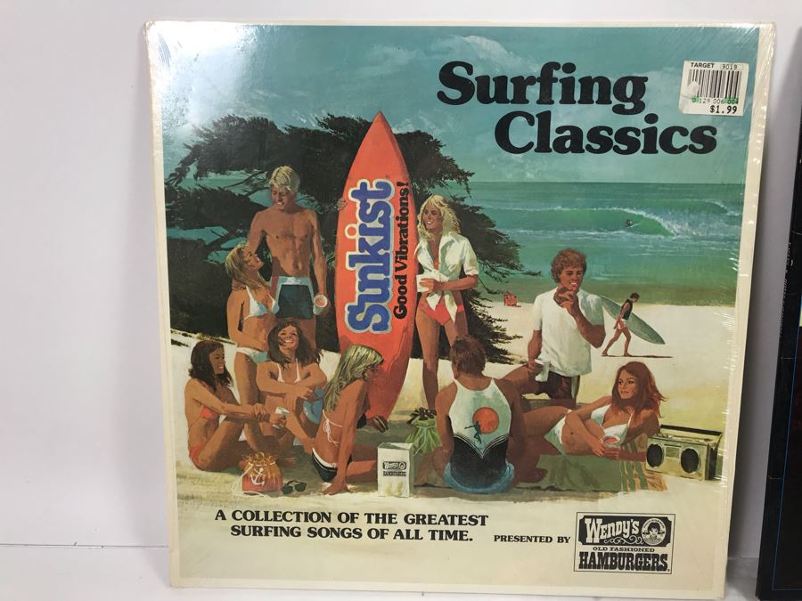 Eagles Hotel California (With Poster) And Surfing Classics Vinyl Records [Photo 3]