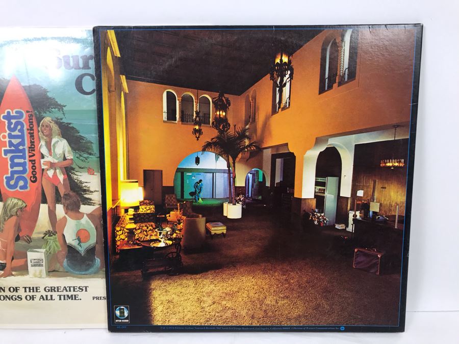 Eagles Hotel California (With Poster) And Surfing Classics Vinyl Records [Photo 9]