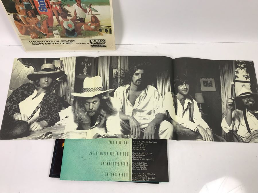 Eagles Hotel California (With Poster) And Surfing Classics Vinyl Records [Photo 10]