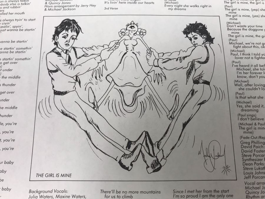 Michael Jackson Thriller Vinyl Record With Original Inner Sleeve Michael Jackson Artwork [Photo 5]