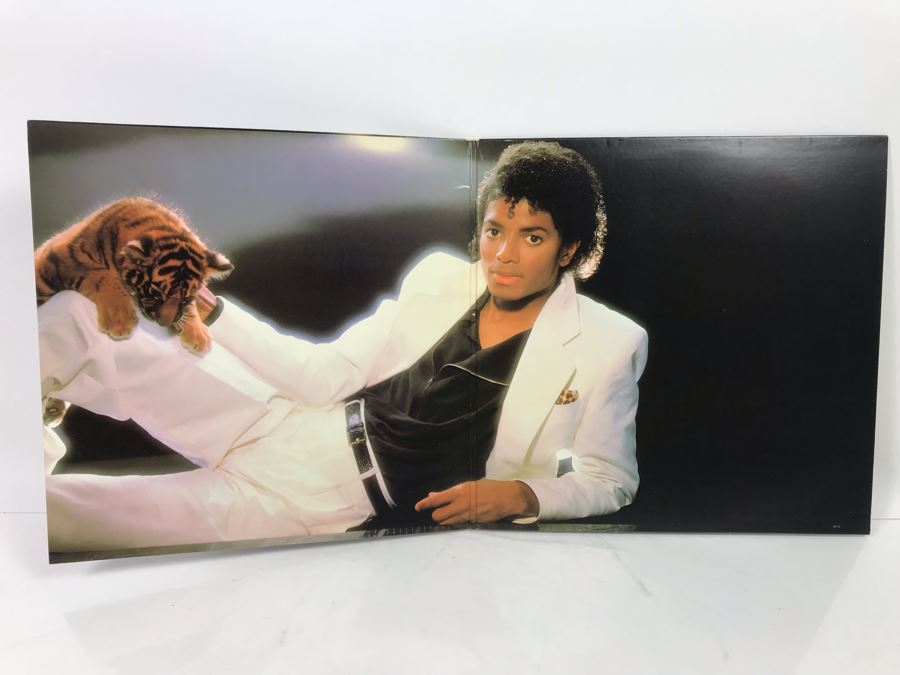 Michael Jackson Thriller Vinyl Record With Original Inner Sleeve ... Michael Jackson In Gold Magazine