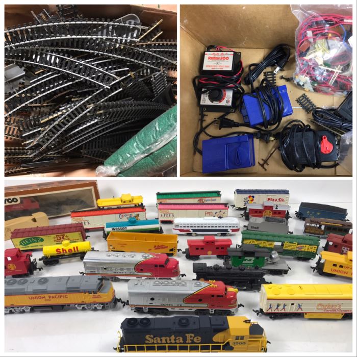 Toy Train Lot With Trains, Tracks, Transformers, Accessories And Books - See Photos [Photo 1]