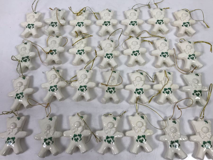 New Shamrock Teddy Bear Ornaments Retails $196
