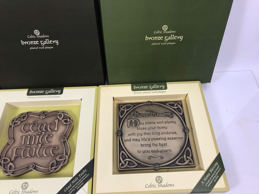 (4) New Celtic Shadows Bronze Gallery Plated Wall Plaques Retails $196 [Photo 6]