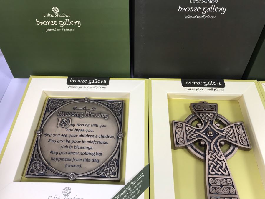 (5) New Celtic Shadows Bronze Gallery Plated Wall Plaques Retails $251 [Photo 4]