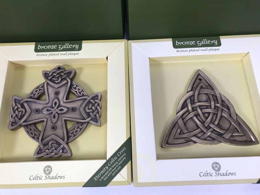 (5) New Celtic Shadows Bronze Gallery Plated Wall Plaques Retails $251 [Photo 7]
