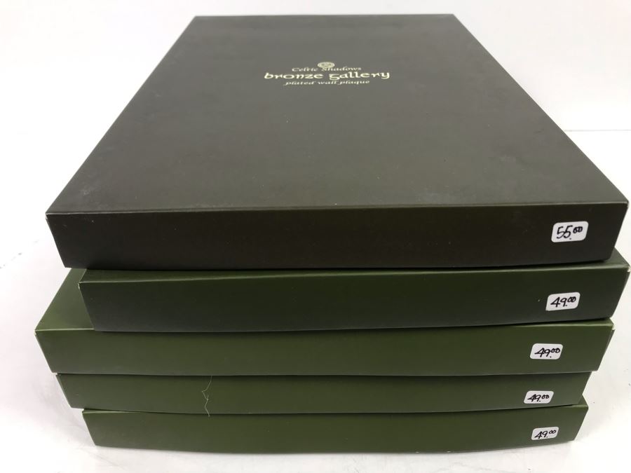 (5) New Celtic Shadows Bronze Gallery Plated Wall Plaques Retails $251 [Photo 8]