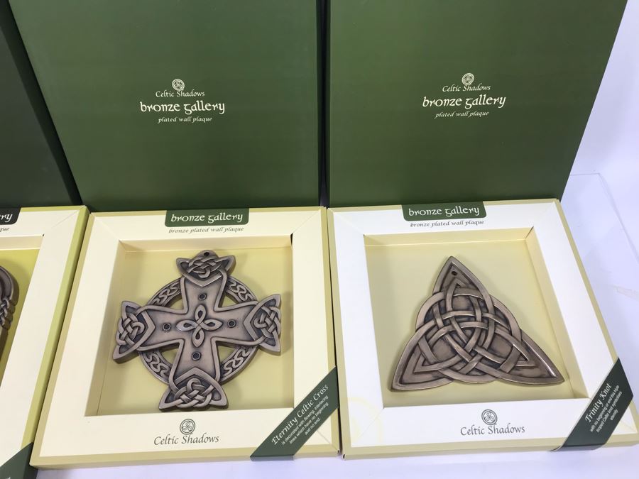 (5) New Celtic Shadows Bronze Gallery Plated Wall Plaques Retails $251 [Photo 6]