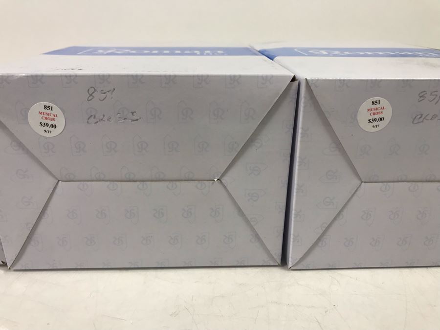 New Pair Of Roman Music Box Crosses And Picture Frame Retails $107 [Photo 8]