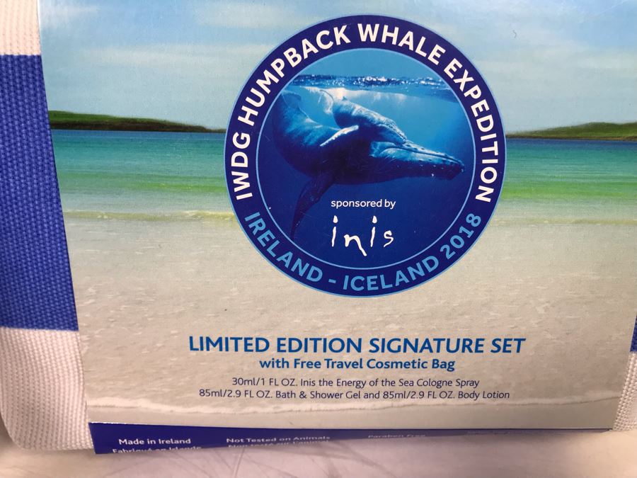 (8) New Inis The Energy Of The Sea Limited Edition Signature Sets With Travel Bag: Cologne, Bath Gel And Lotion Retails $312 [Photo 3]
