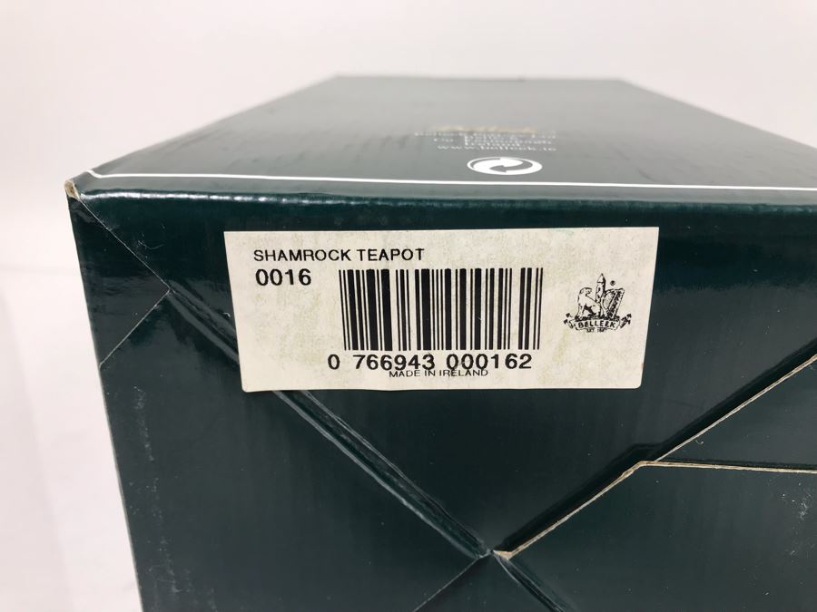 New Beleek Fine Parian China Lot With Harp Teapot, Good Luck Horseshoe, Claddagh 2 Piece Mug Set And Mug Retails $275 [Photo 14]