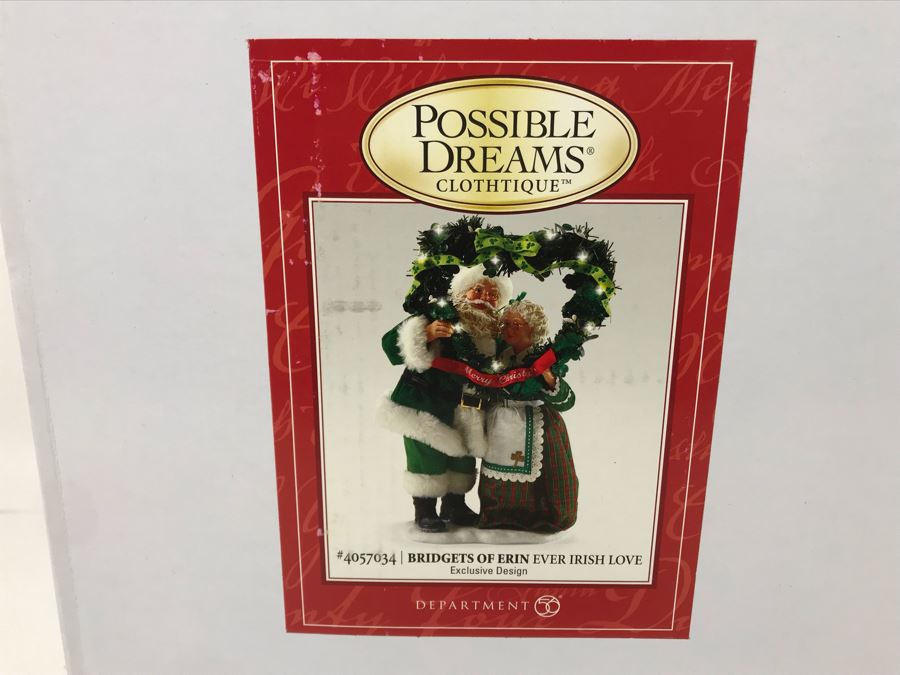 New Department 56 Bridgets Of Erin Ever Irish Love 4057034 Mr. & Mrs. Santa Retails $99 [Photo 2]