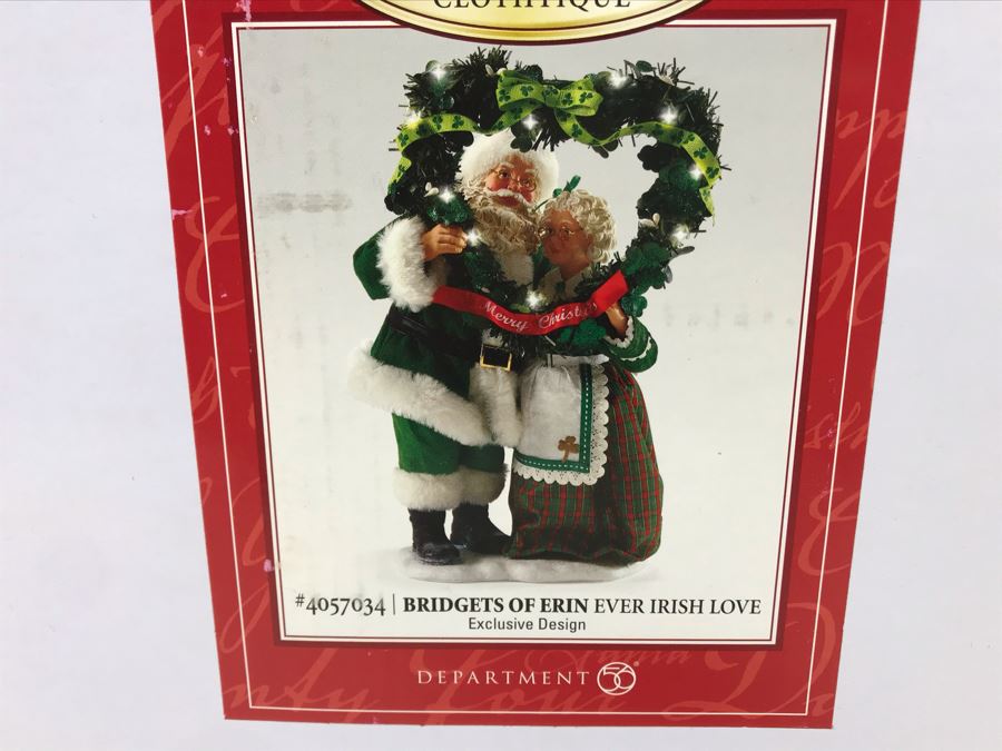 New Department 56 Bridgets Of Erin Ever Irish Love 4057034 Mr. & Mrs. Santa Retails $99 [Photo 4]