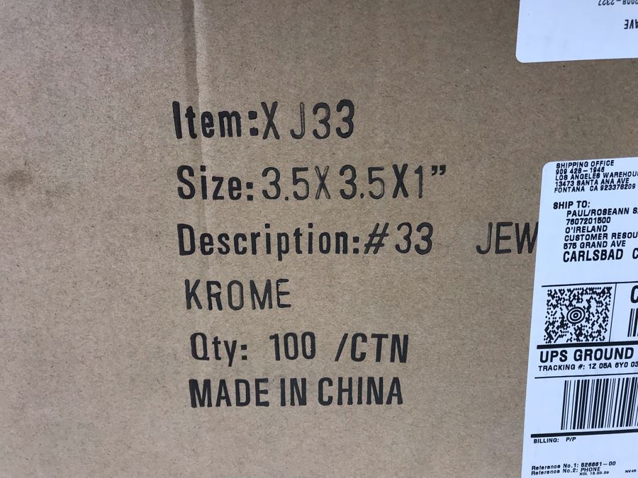 Box Of 95 New Jewelry Boxes 3.5 X 3.5 X 1.5 White Krome XJ33 [Photo 4]