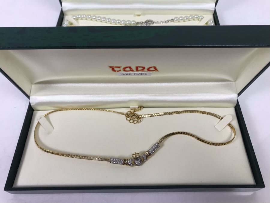 Pair Of New Irish Tara Necklaces Claddagh Retails $319 [Photo 3]