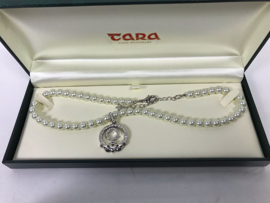 Pair Of New Irish Tara Necklaces Claddagh Retails $319 [Photo 2]