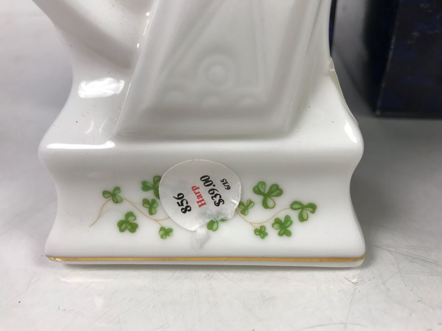 (3) New Royal Tara Fine Bone China Ireland Pieces (2) Planters And (1) Irish Harp - Trellis Shamrock Retails $137 [Photo 3]