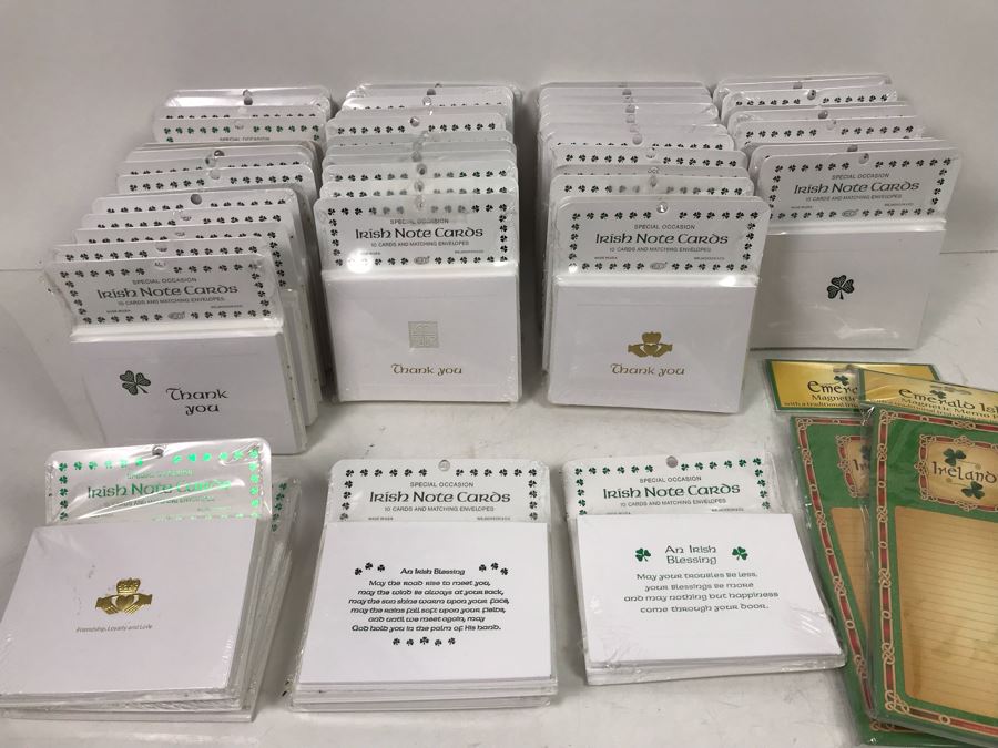 (53) New Irish Note Cards And (2) Magnetic Memo Pads Retails $649 [Photo 2]