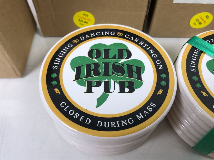 New Irish Pub Coasters By Bridgets Of Erin Retails $126 [Photo 3]