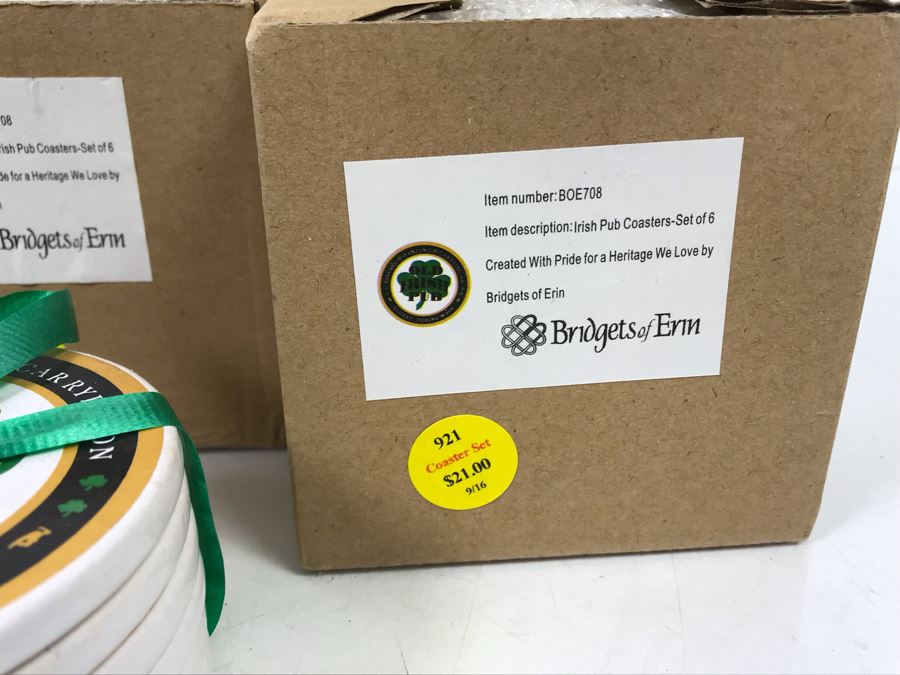 New Irish Pub Coasters By Bridgets Of Erin Retails $126 [Photo 6]