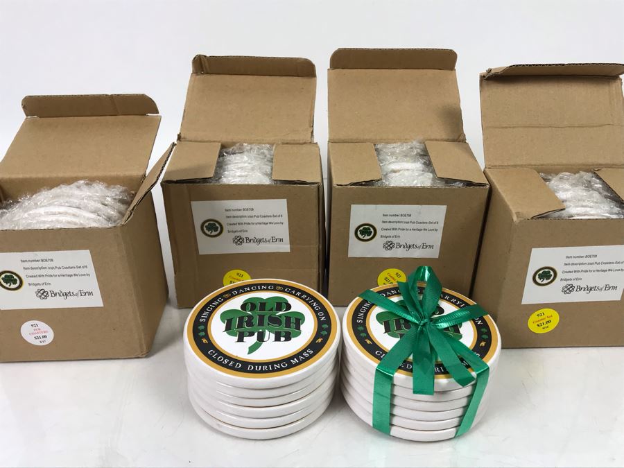New Irish Pub Coasters By Bridgets Of Erin Retails $126 [Photo 2]