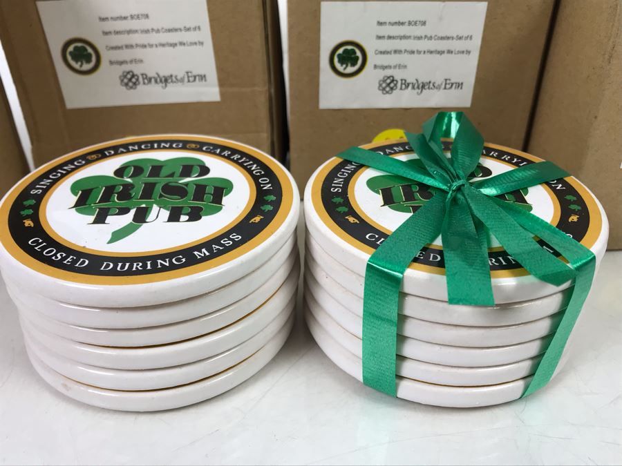 New Irish Pub Coasters By Bridgets Of Erin Retails $126 [Photo 4]