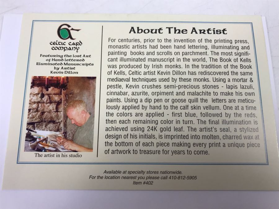 (31) New Greeting Cards With Envelopes By Celtic Card Company [Photo 2]