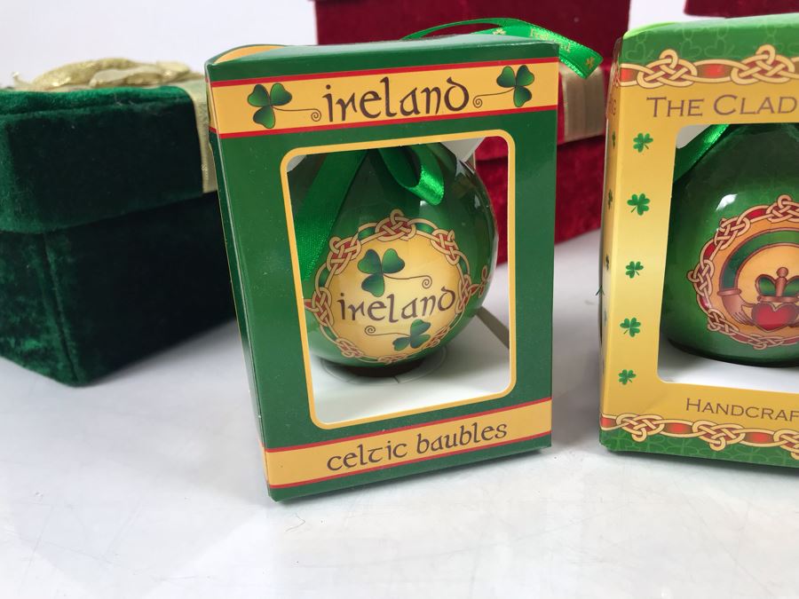 (3) New Ireland Celtic Baubles Ornaments And The Lindy Bowman Company Christmas Gift Boxes [Photo 2]
