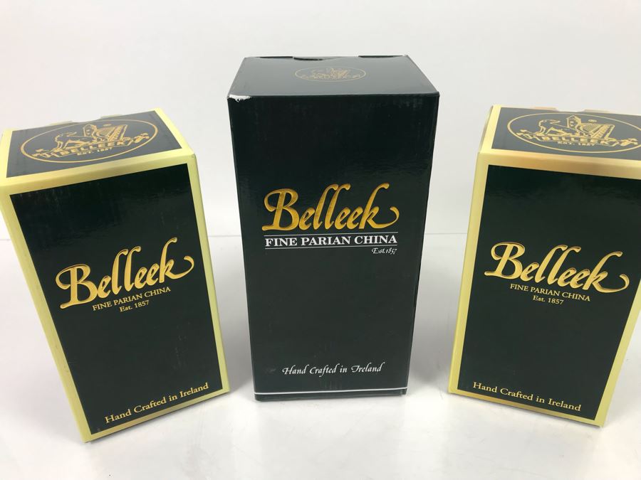 New Belleek Fine Parian China Vases: Castle Vase, Irish Flax Vase And Fermanagh Vase Retails $170 [Photo 13]