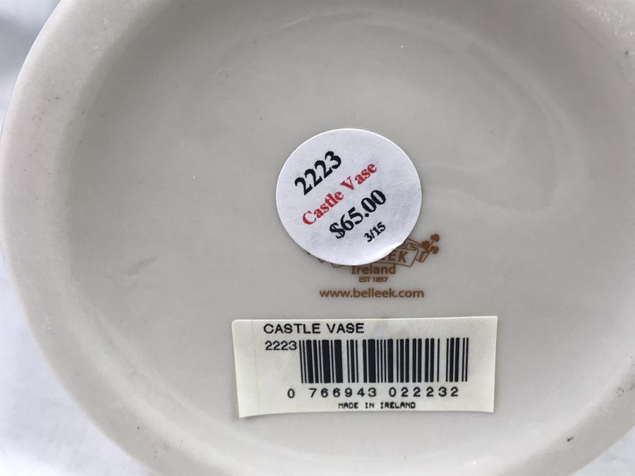 New Belleek Fine Parian China Vases: Castle Vase, Irish Flax Vase And Fermanagh Vase Retails $170 [Photo 9]