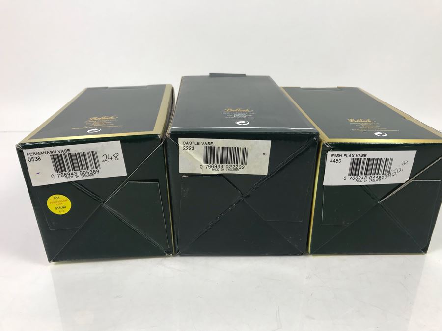 New Belleek Fine Parian China Vases: Castle Vase, Irish Flax Vase And Fermanagh Vase Retails $170 [Photo 15]