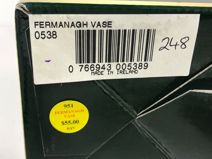 New Belleek Fine Parian China Vases: Castle Vase, Irish Flax Vase And Fermanagh Vase Retails $170 [Photo 11]