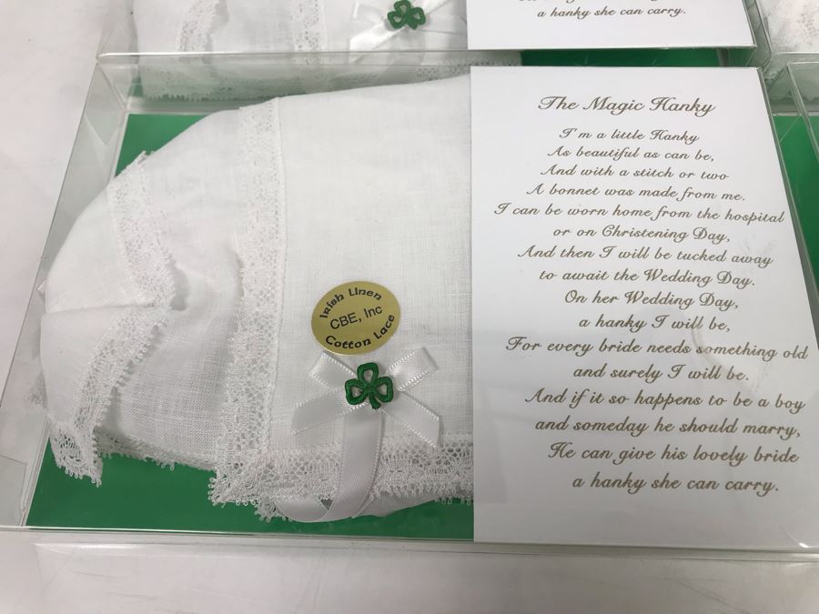 (5) New Irish The Magic Hanky Sets Irish Linen $195 [Photo 2]