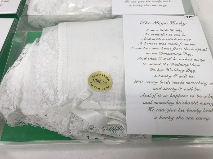 (5) New Irish The Magic Hanky Sets Irish Linen $195 [Photo 6]