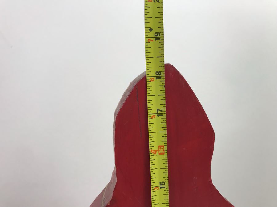 Pair Of Hand Painted Wooden Santa Claus Figurines Santa Claus On Right 18'H [Photo 9]