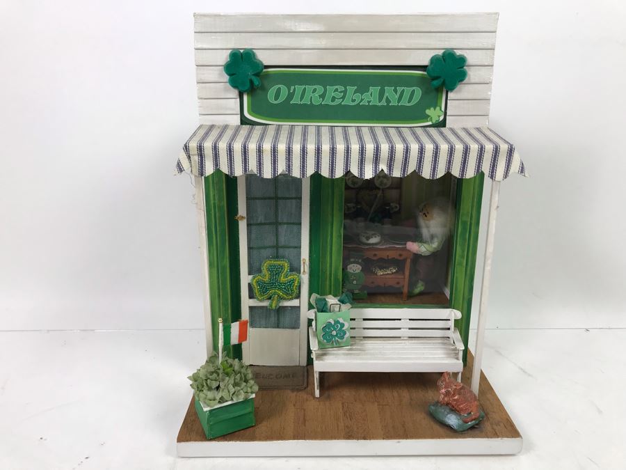 O'Ireland Themed Small World Miniature Irish Home Display Model With Bailey's Irish Cream, Beleek, Furniture [Photo 4]
