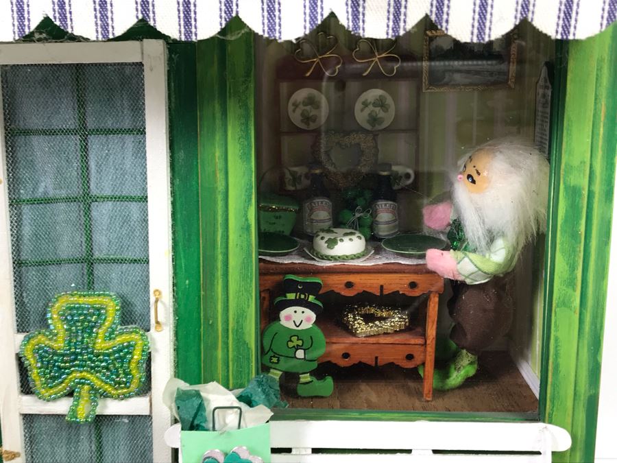 O'Ireland Themed Small World Miniature Irish Home Display Model With Bailey's Irish Cream, Beleek, Furniture [Photo 3]