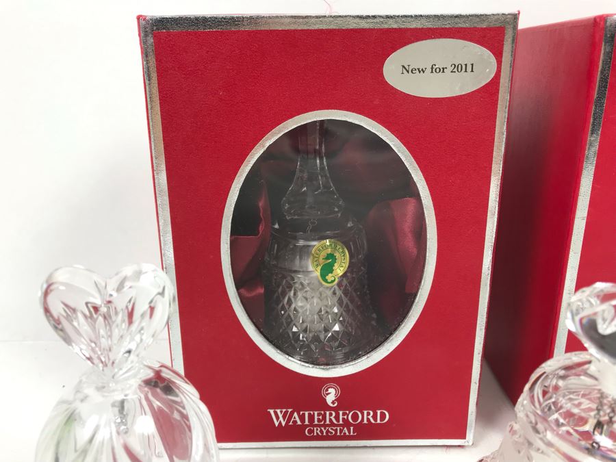 (5) Waterford Crystal Bells (2) With Boxes [Photo 5]