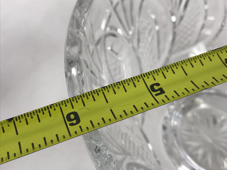 Waterford Irish Crystal Lot With Footed Crystal Bowl 3.5'H And Footed Vase 6'H [Photo 16]