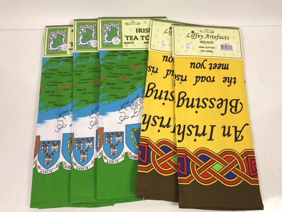 New Irish Tea Towels And Oven Mitts & Pot Holders Retails $216 [Photo 13]