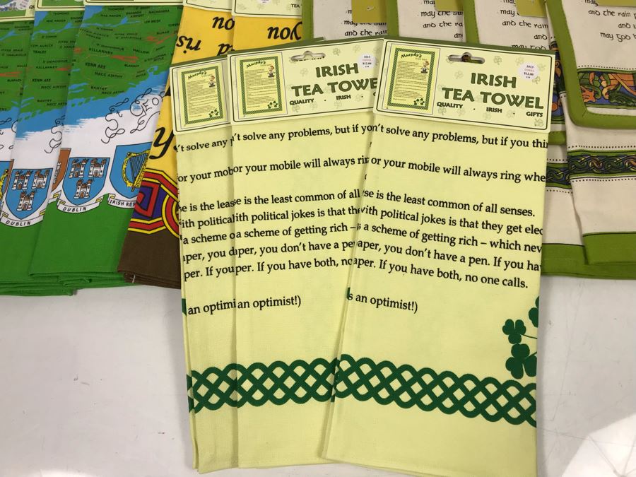 New Irish Tea Towels And Oven Mitts & Pot Holders Retails $216 [Photo 7]