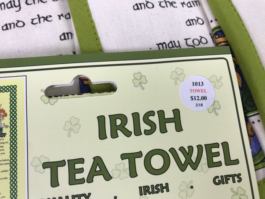 New Irish Tea Towels And Oven Mitts & Pot Holders Retails $216 [Photo 8]
