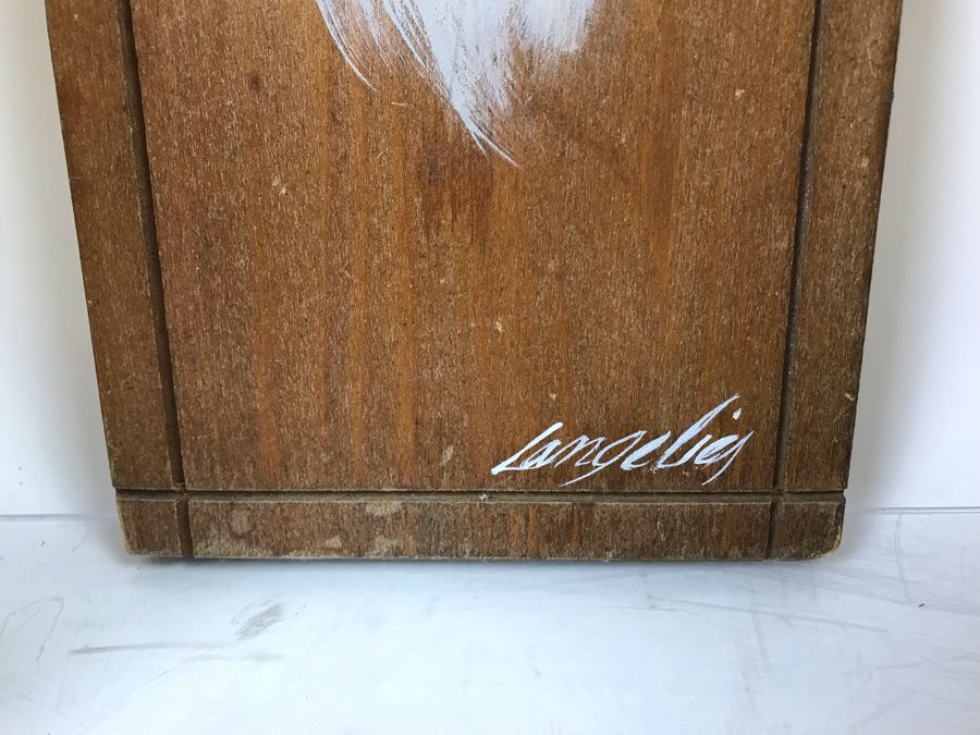 Pair Of New Jim Shore Heartwood Creek 'Charmed, To Be Sure' Cat Figurines And Original Signed Cat Painting On Board [Photo 10]